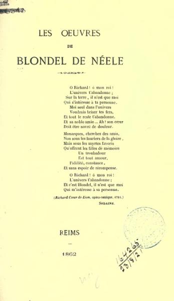 Les Oeuvres de Blondel de Néele PDF 3