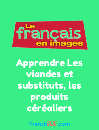 Apprendre Les viandes et substituts, les produits céréaliers – le français en image