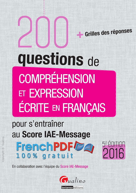 200 Questions de Compréhension et Expression écrite en Français PDF Gratuit 3