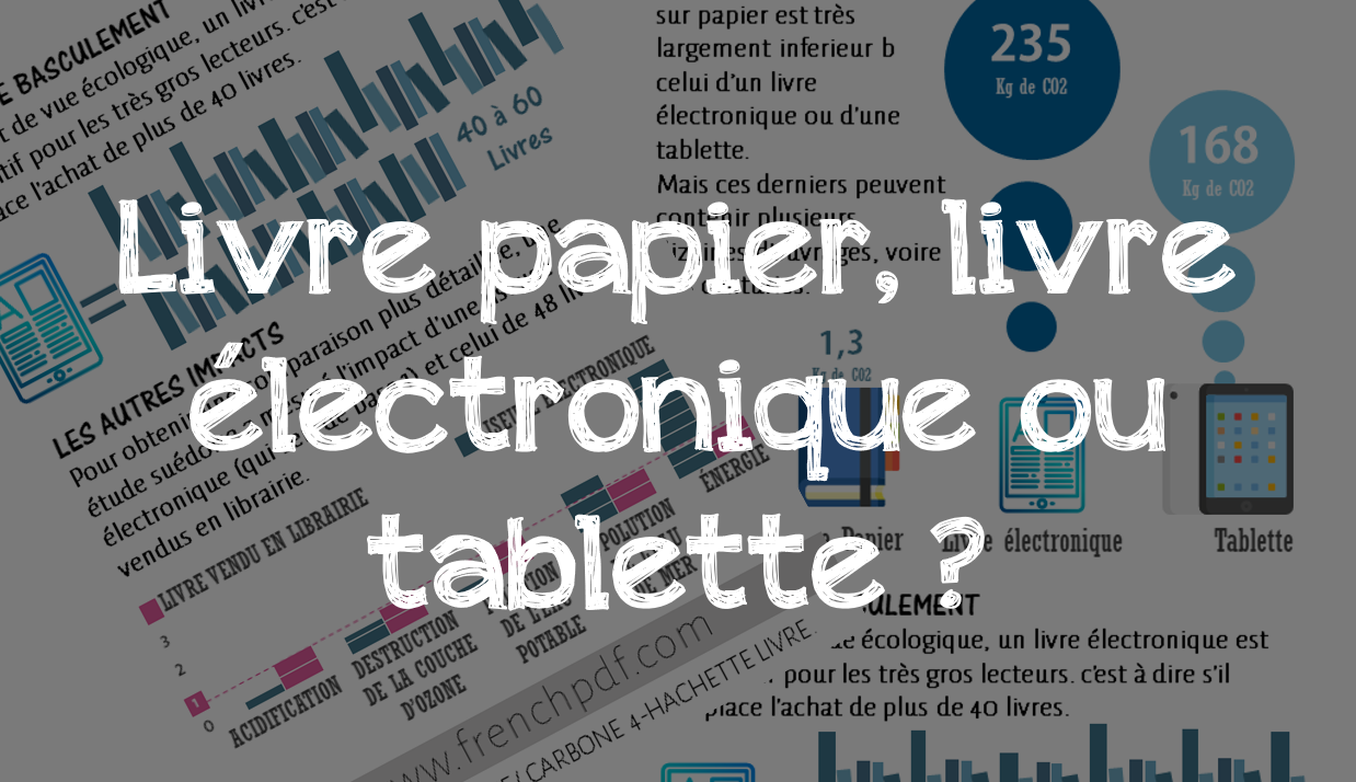Livre papier livre electronique ou tablette 1