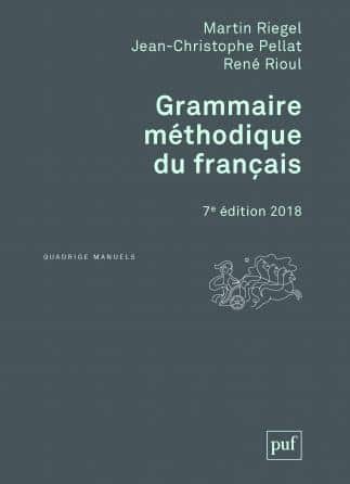 Grammaire methodique du francais ed 2018