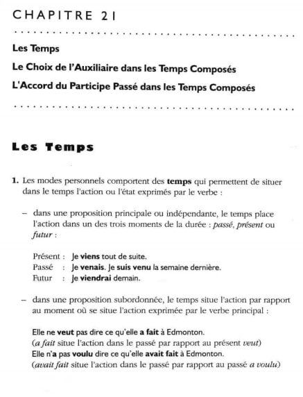 Grammaire fonctionnelle du francais page 307