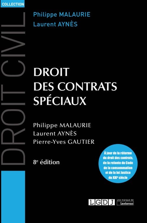 Droit des contrats spéciaux PDF de Philippe Malaurie et Laurent Aynès