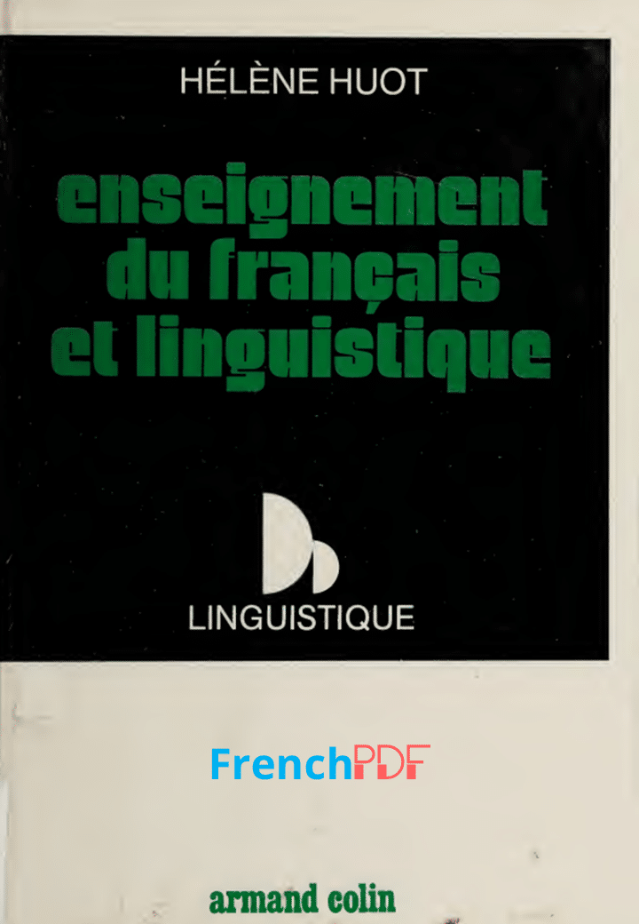 Enseignement du francais et linguistique pdf