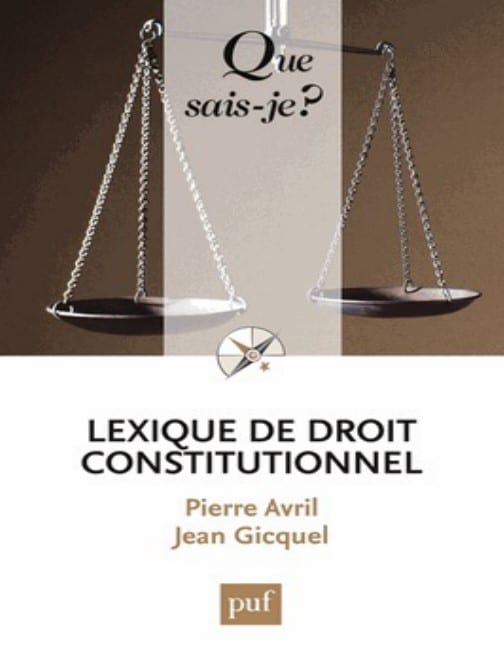 Lexique de droit constitutionnel PDF